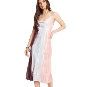 NWT Chaser tie dye sleeveless silk midi dress, XS